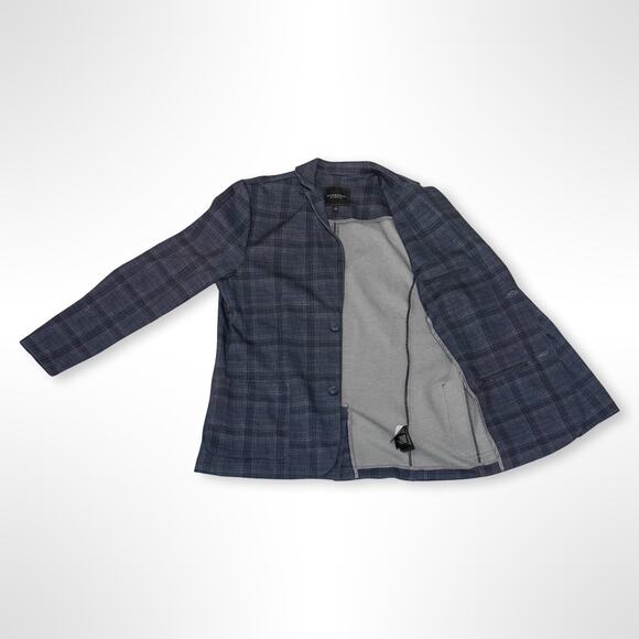 Liverpool LA Knit Blazer - Men's Large - Blue Plaid NWOT - Picture 2 of 4